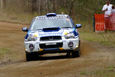 24;050605ARC;4-June-2005;ARC;Australia;Australian-Rally-Championship;Bernie-Webb;Coates-Rally-Queensland;Imbil;QLD;Queensland;Steve-Glenney;Subaru-Impreza-WRX;Sunshine-Coast;auto;motorsport;racing