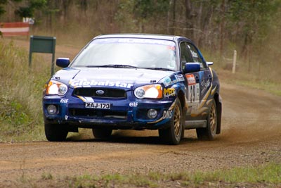 29;050605ARC;4-June-2005;ARC;Australia;Australian-Rally-Championship;Coates-Rally-Queensland;Imbil;John-Anderson;Paul-Batten;QLD;Queensland;Subaru-Impreza-RS;Sunshine-Coast;auto;motorsport;racing