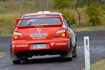 21;050605ARC;4-June-2005;ARC;Australia;Australian-Rally-Championship;Coates-Rally-Queensland;Darren-Windus;Imbil;Jonathan-Mortimor;QLD;Queensland;Subaru-Impreza-WRX;Sunshine-Coast;auto;motorsport;racing