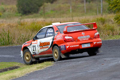 21;050605ARC;4-June-2005;ARC;Australia;Australian-Rally-Championship;Coates-Rally-Queensland;Darren-Windus;Imbil;Jonathan-Mortimor;QLD;Queensland;Subaru-Impreza-WRX;Sunshine-Coast;auto;motorsport;racing