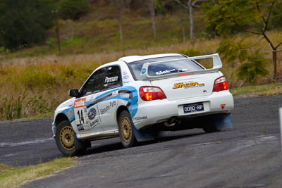 14;050605ARC;4-June-2005;ARC;Andrew-Pannam;Australia;Australian-Rally-Championship;Coates-Rally-Queensland;Darryl-Judd;Imbil;QLD;Queensland;Subaru-Impreza-WRX-STI;Sunshine-Coast;auto;motorsport;racing