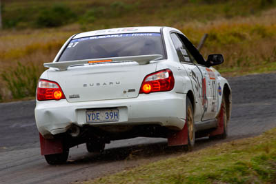 27;050605ARC;4-June-2005;ARC;Australia;Australian-Rally-Championship;Coates-Rally-Queensland;Gavin-Mosher;Imbil;QLD;Queensland;Rita-Thompson;Subaru-Impreza-RS;Sunshine-Coast;auto;motorsport;racing