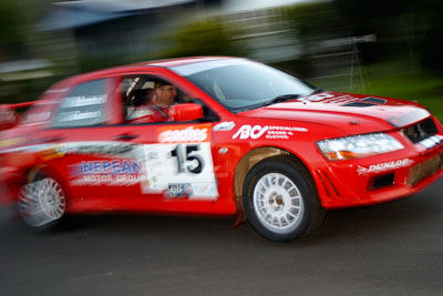 15;050605ARC;4-June-2005;ARC;Australia;Australian-Rally-Championship;Coates-Rally-Queensland;Evo-7;Imbil;Jo-Cadman;John-Mitchell;Mitsubishi-Lancer;Mitsubishi-Lancer-Evolution-VII;QLD;Queensland;Sunshine-Coast;auto;motion-blur;motorsport;movement;racing;wide-angle