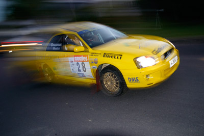 28;050605ARC;4-June-2005;ARC;Australia;Australian-Rally-Championship;Barrie-Burr;Coates-Rally-Queensland;Imbil;John-Goasdoue;QLD;Queensland;Subaru-Impreza-RS;Sunshine-Coast;auto;motion-blur;motorsport;movement;racing;wide-angle