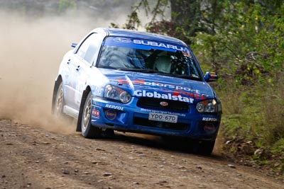 17;050605ARC;5-June-2005;ARC;Australia;Australian-Rally-Championship;Coates-Rally-Queensland;Imbil;QLD;Queensland;Subaru-Impreza-RS;Sunshine-Coast;Toni-Feaver;Will-Orders;auto;motorsport;racing