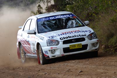 32;050605ARC;5-June-2005;ARC;Australia;Australian-Rally-Championship;Coates-Rally-Queensland;Imbil;John-Berne;QLD;Queensland;Scott-Beckwith;Subaru-Impreza-RS;Sunshine-Coast;auto;motorsport;racing