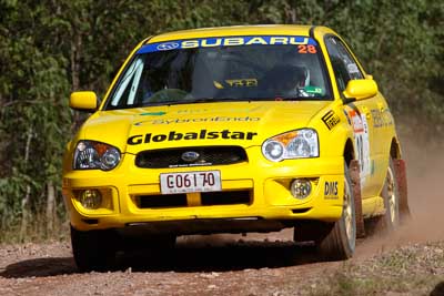 28;050605ARC;5-June-2005;ARC;Australia;Australian-Rally-Championship;Barrie-Burr;Coates-Rally-Queensland;Imbil;John-Goasdoue;QLD;Queensland;Subaru-Impreza-RS;Sunshine-Coast;auto;motorsport;racing