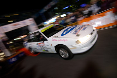 32;16-June-2006;ARC;Australia;Australian-Rally-Championship;Holden-Commodore;Jeff-Stevens;John-Murray-Snr;Mooloolaba;QLD;Queensland;Sunshine-Coast;auto;ceremonial-start;motorsport;movement;night;racing;speed;wide-angle