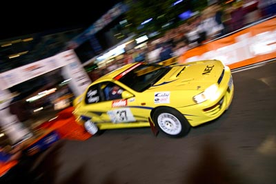 37;16-June-2006;Australia;Mark-Neary;Matt-Dyne;Mooloolaba;QLD;QRC;Queensland;Subaru-Impreza-WRX;Sunshine-Coast;atmosphere;auto;ceremonial-start;motorsport;movement;night;racing;speed;wide-angle