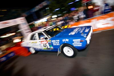 46;16-June-2006;Australia;Darren-Jones;Datsun-240K;Greg-Bankin;Mooloolaba;QLD;QRC;Queensland;Sunshine-Coast;atmosphere;auto;ceremonial-start;motorsport;movement;night;racing;speed;wide-angle