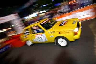 53;16-June-2006;Australia;Mark-Casper;Mark-Malpas;Mazda-323;Mooloolaba;QLD;QRC;Queensland;Sunshine-Coast;auto;ceremonial-start;motorsport;movement;night;racing;speed;wide-angle