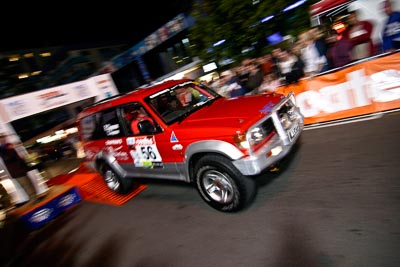 56;16-June-2006;Australia;Clayton-Chapman;Mitsubishi-Pajero-N;Mooloolaba;QLD;QRC;Queensland;Robert-Chapman;Sunshine-Coast;auto;ceremonial-start;motorsport;movement;night;racing;speed;wide-angle