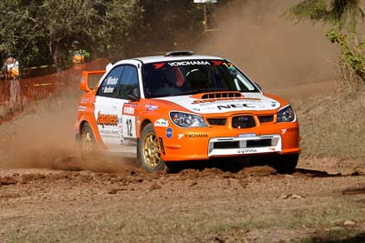 12;17-June-2006;ARC;Australia;Australian-Rally-Championship;Darren-Windus;Imbil;Jonathon-Mortimer;Off‒Road;QLD;Queensland;Subaru-Impreza-WRX;Sunshine-Coast;auto;motorsport;racing;telephoto