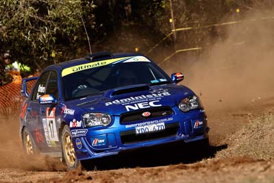 17;17-June-2006;ARC;Australia;Australian-Rally-Championship;Imbil;Off‒Road;QLD;Queensland;Subaru-Impreza-WRX;Sunshine-Coast;Toni-Feaver;Will-Orders;auto;motorsport;racing;telephoto