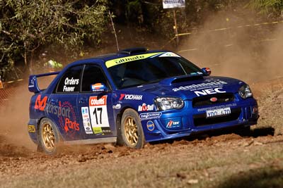 17;17-June-2006;ARC;Australia;Australian-Rally-Championship;Imbil;Off‒Road;QLD;Queensland;Subaru-Impreza-WRX;Sunshine-Coast;Toni-Feaver;Will-Orders;auto;motorsport;racing;telephoto