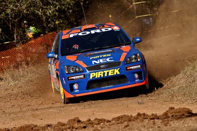 4;17-June-2006;ARC;Australia;Australian-Rally-Championship;Ford-Focus;Imbil;Mark-Stacey;Michael-Guest;Off‒Road;Pirtek-Rally-Team-Ford;QLD;Queensland;Sunshine-Coast;auto;motorsport;racing;telephoto