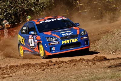 4;17-June-2006;ARC;Australia;Australian-Rally-Championship;Ford-Focus;Imbil;Mark-Stacey;Michael-Guest;Off‒Road;Pirtek-Rally-Team-Ford;QLD;Queensland;Sunshine-Coast;auto;motorsport;racing;telephoto