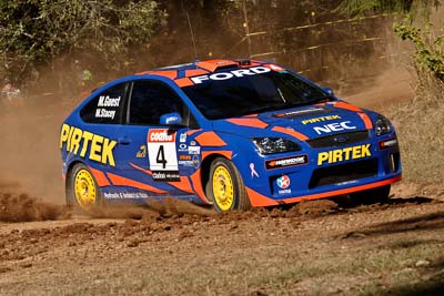 4;17-June-2006;ARC;Australia;Australian-Rally-Championship;Ford-Focus;Imbil;Mark-Stacey;Michael-Guest;Off‒Road;Pirtek-Rally-Team-Ford;QLD;Queensland;Sunshine-Coast;auto;motorsport;racing;telephoto