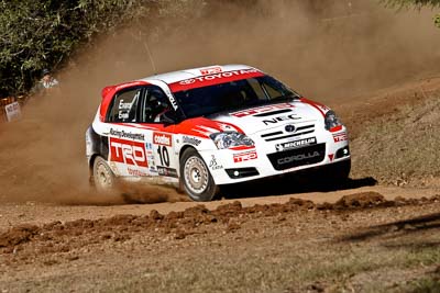 10;17-June-2006;ARC;Australia;Australian-Rally-Championship;Imbil;Off‒Road;QLD;Queensland;Simon-Evans;Sue-Evans;Sunshine-Coast;Team-TRD;Toyota-Corolla-Sportivo;auto;motorsport;racing;telephoto