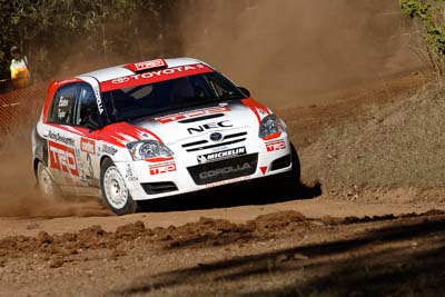 3;17-June-2006;ARC;Australia;Australian-Rally-Championship;Coral-Taylor;Imbil;Neal-Bates;Off‒Road;QLD;Queensland;Sunshine-Coast;Team-TRD;Toyota-Corolla-Sportivo;auto;motorsport;racing;telephoto