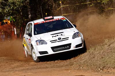 19;17-June-2006;ARC;Anthony-McLoughlin;Australia;Australian-Rally-Championship;Imbil;Off‒Road;QLD;Queensland;Stewart-Reid;Sunshine-Coast;Toyota-Corolla-Sportivo;auto;motorsport;racing;telephoto