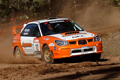 12;17-June-2006;ARC;Australia;Australian-Rally-Championship;Darren-Windus;Imbil;Jonathon-Mortimer;Off‒Road;QLD;Queensland;Subaru-Impreza-WRX;Sunshine-Coast;auto;motorsport;racing;telephoto