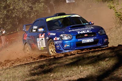 17;17-June-2006;ARC;Australia;Australian-Rally-Championship;Imbil;Off‒Road;QLD;Queensland;Subaru-Impreza-WRX;Sunshine-Coast;Toni-Feaver;Will-Orders;auto;motorsport;racing;telephoto