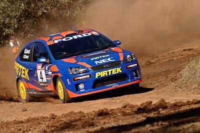 4;17-June-2006;ARC;Australia;Australian-Rally-Championship;Ford-Focus;Imbil;Mark-Stacey;Michael-Guest;Off‒Road;Pirtek-Rally-Team-Ford;QLD;Queensland;Sunshine-Coast;auto;motorsport;racing;telephoto