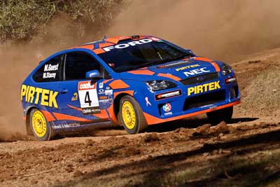 4;17-June-2006;ARC;Australia;Australian-Rally-Championship;Ford-Focus;Imbil;Mark-Stacey;Michael-Guest;Off‒Road;Pirtek-Rally-Team-Ford;QLD;Queensland;Sunshine-Coast;auto;motorsport;racing;telephoto