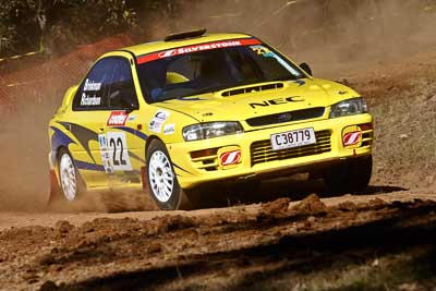 22;17-June-2006;ARC;Australia;Australian-Rally-Championship;Glenn-Brinkman;Imbil;Off‒Road;QLD;QRC;Queensland;Queensland-Rally-Championship;Steven-Richardson;Subaru-Impreza-WRX;Sunshine-Coast;auto;motorsport;racing;telephoto