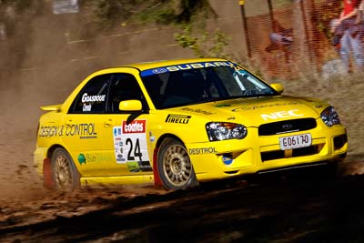 24;17-June-2006;ARC;Australia;Australian-Rally-Championship;Cameron-Crevola;Imbil;John-Goasdoue;Off‒Road;QLD;Queensland;Subaru-Impreza-RS;Sunshine-Coast;auto;motorsport;racing;telephoto