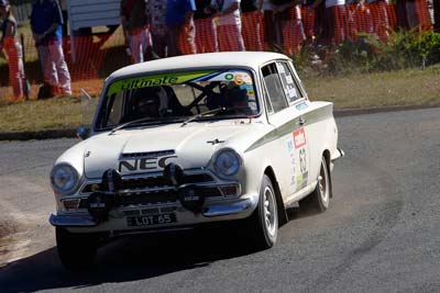 63;17-June-2006;1965-Ford-Lotus-Cortina;Australia;Classic-Invitational;Ian-Whitehead;Imbil;Mike-Bailey;QLD;Queensland;Rally-Queensland;Sunshine-Coast;auto;motorsport;racing;tarmac;telephoto