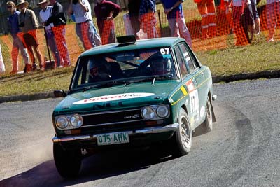 67;17-June-2006;1971-Datsun-1600;Australia;Classic-Invitational;Imbil;Phil-Eather;QLD;Queensland;Rally-Queensland;Simon-Gardiner;Sunshine-Coast;auto;motorsport;racing;tarmac;telephoto