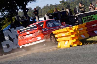 21;17-June-2006;ARC;Australia;Australian-Rally-Championship;Evo-6;Gerald-Schofield;Imbil;Mitsubishi-Lancer;Mitsubishi-Lancer-Evolution-VI-RS;QLD;Queensland;Ray-Baker;Sunshine-Coast;auto;motorsport;racing;tarmac;telephoto