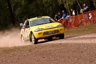 31;17-June-2006;ARC;Australia;Australian-Rally-Championship;Doug-Wright;Imbil;Mark-Berndt;Mitsubishi-Mirage;Off‒Road;QLD;Queensland;Sunshine-Coast;auto;motorsport;racing;telephoto