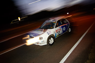 33;17-June-2006;ARC;Australia;Australian-Rally-Championship;Imbil;Margot-Knowles;QLD;QRC;Queensland;Queensland-Rally-Championship;Simon-Knowles;Sunshine-Coast;auto;motorsport;movement;night;racing;speed;twilight;wide-angle