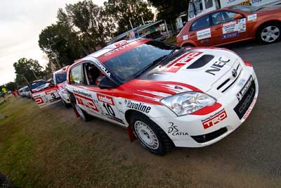 10;18-June-2006;ARC;Australia;Australian-Rally-Championship;Imbil;QLD;Queensland;Simon-Evans;Sue-Evans;Sunshine-Coast;Team-TRD;Toyota-Corolla-Sportivo;auto;motorsport;racing;wide-angle