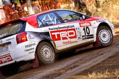 10;18-June-2006;ARC;Australia;Australian-Rally-Championship;Imbil;Off‒Road;QLD;Queensland;Simon-Evans;Sue-Evans;Sunshine-Coast;Team-TRD;Toyota-Corolla-Sportivo;auto;motorsport;racing;telephoto