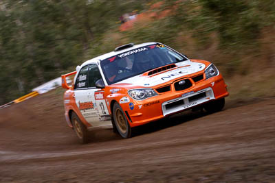 12;18-June-2006;ARC;Australia;Australian-Rally-Championship;Darren-Windus;Imbil;Jonathon-Mortimer;Off‒Road;QLD;Queensland;Subaru-Impreza-WRX;Sunshine-Coast;auto;motorsport;movement;racing;speed;telephoto