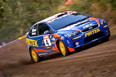 4;18-June-2006;ARC;Australia;Australian-Rally-Championship;Ford-Focus;Imbil;Mark-Stacey;Michael-Guest;Off‒Road;Pirtek-Rally-Team-Ford;QLD;Queensland;Sunshine-Coast;auto;motorsport;movement;racing;speed;telephoto