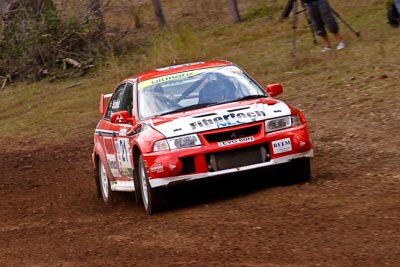 21;18-June-2006;ARC;Australia;Australian-Rally-Championship;Evo-6;Gerald-Schofield;Imbil;Mitsubishi-Lancer;Mitsubishi-Lancer-Evolution-VI-RS;Off‒Road;QLD;Queensland;Ray-Baker;Sunshine-Coast;auto;motorsport;racing;telephoto