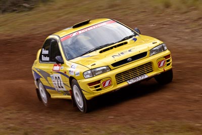 22;18-June-2006;ARC;Australia;Australian-Rally-Championship;Glenn-Brinkman;Imbil;Off‒Road;QLD;QRC;Queensland;Queensland-Rally-Championship;Steven-Richardson;Subaru-Impreza-WRX;Sunshine-Coast;auto;motorsport;movement;racing;speed;telephoto