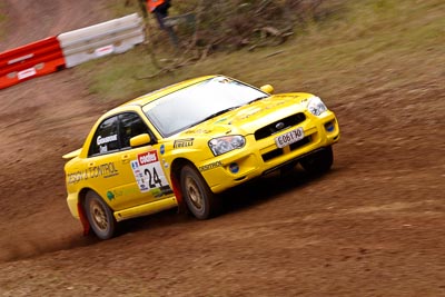 24;18-June-2006;ARC;Australia;Australian-Rally-Championship;Cameron-Crevola;Imbil;John-Goasdoue;Off‒Road;QLD;Queensland;Subaru-Impreza-RS;Sunshine-Coast;auto;motorsport;movement;racing;speed;telephoto