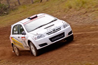 19;18-June-2006;ARC;Anthony-McLoughlin;Australia;Australian-Rally-Championship;Imbil;Off‒Road;QLD;Queensland;Stewart-Reid;Sunshine-Coast;Toyota-Corolla-Sportivo;auto;motorsport;racing;telephoto