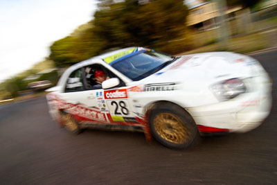 28;18-June-2006;ARC;Australia;Australian-Rally-Championship;Imbil;John-Berne;QLD;QRC;Queensland;Queensland-Rally-Championship;Scott-Beckwith;Sunshine-Coast;auto;motorsport;movement;racing;service-park;speed;wide-angle