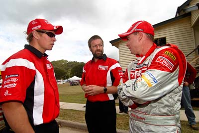 18-June-2006;ARC;Australia;Australian-Rally-Championship;Imbil;Neal-Bates;QLD;Queensland;Sunshine-Coast;Team-TRD;atmosphere;auto;crew;mechanics;motorsport;portrait;racing;service-park;wide-angle