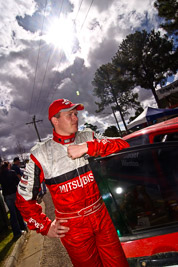 18-June-2006;ARC;Australia;Australian-Rally-Championship;Imbil;QLD;Queensland;Scott-Pedder;Sunshine-Coast;Topshot;atmosphere;auto;clouds;motorsport;portrait;racing;service-park;sky;sun;wide-angle