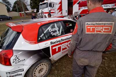 3;18-June-2006;ARC;Australia;Australian-Rally-Championship;Coral-Taylor;Imbil;Neal-Bates;QLD;Queensland;Sunshine-Coast;Team-TRD;Toyota-Corolla-Sportivo;auto;motorsport;racing;service-park;wide-angle