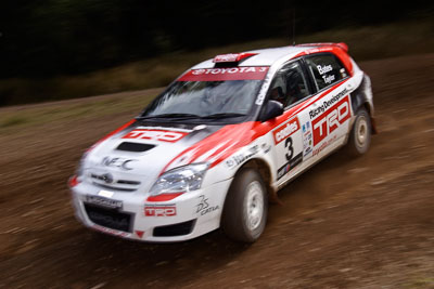 3;18-June-2006;ARC;Australia;Australian-Rally-Championship;Coral-Taylor;Imbil;Neal-Bates;QLD;Queensland;Sunshine-Coast;Team-TRD;Toyota-Corolla-Sportivo;auto;motorsport;racing;wide-angle