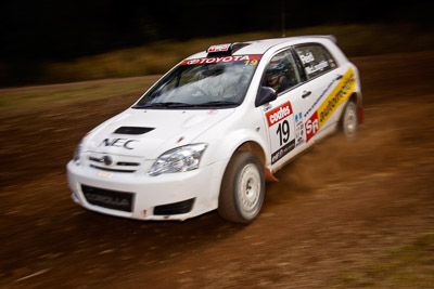 19;18-June-2006;ARC;Anthony-McLoughlin;Australia;Australian-Rally-Championship;Imbil;QLD;Queensland;Stewart-Reid;Sunshine-Coast;Toyota-Corolla-Sportivo;auto;motorsport;racing;wide-angle